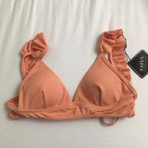 Peach Zaful high leg bikini
